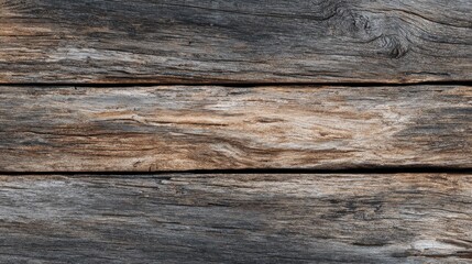 Fototapeta premium Close up of rustic wooden planks background texture with natural grain patterns.