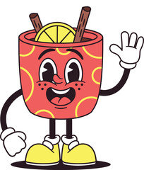 Mulled wine cup funky character