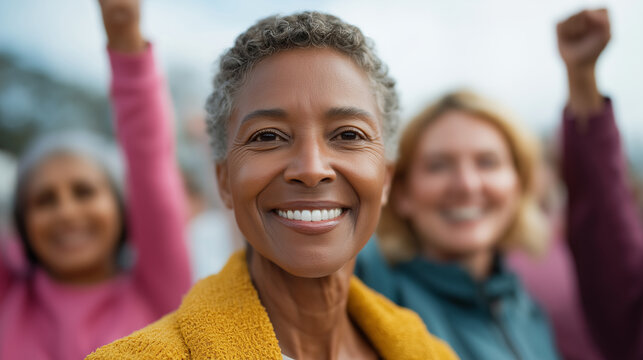 Women Celebrating After a Successful Marathon Event