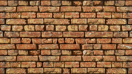 Vintage brick wall texture with rough surface and natural lighting