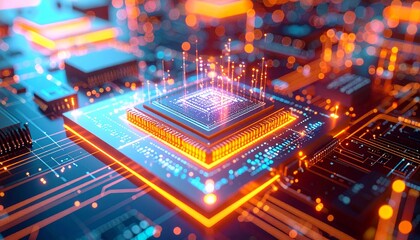 Fototapeta premium Digital technology background. Digital data background, graphic resource 