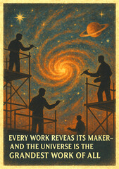 Sufi-Inspired Poster Declaring That Everything Made Requires a Maker. And All of Creation Requires a Creator