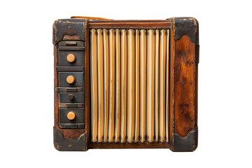 Single Accordion isolated on a transparent background