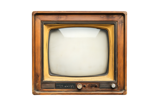 Retro TV Frame isolated on a transparent background