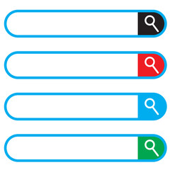 Various Search Box Design Elements. Vector design elements.
