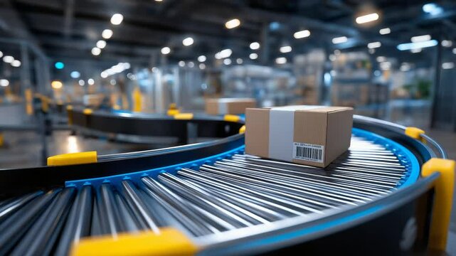 Warehouse Assembly Line for Repackaging Goods before Distribution
