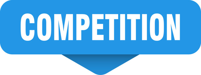competition sticker. competition sign on transparent background