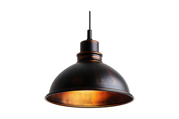 Lamp on the ceiling isolated on a transparent background