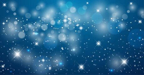キラキラのネイビーブルーの背景素材 ( フレーム　見出し　タイトル　きらきら　背景 )