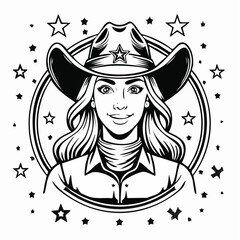 Sheriff Images Vector. Western Sheriff Stock Illustrations on white background.