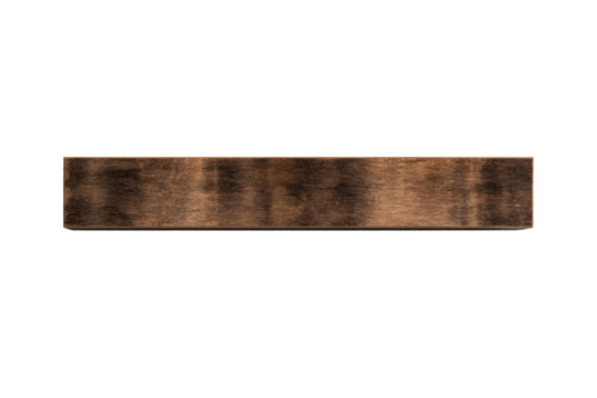 A long wooden board with a brown color