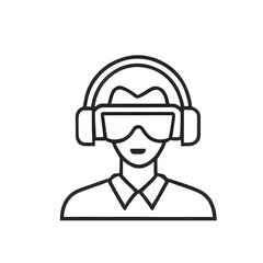 Obraz premium man wearing sunglasses