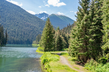 Lightning Lake in the Manning Park in Vancouver, Canada. Day time on June 2025.