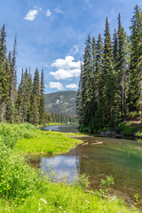 Lightning Lake in the Manning Park in Vancouver, Canada. Day time on June 2025.