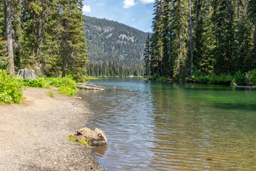 Lightning Lake in the Manning Park in Vancouver, Canada. Day time on June 2025.