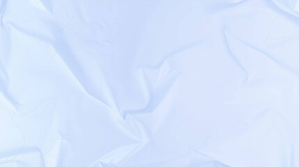 Crumpled polyethylene surface texture. Realistic wrinkled plastic material with glossy highlights and detailed fold