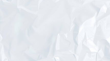 Obraz premium Crumpled polyethylene surface texture. Realistic wrinkled plastic material with glossy highlights and detailed fold