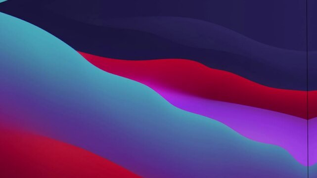 Rainbow Flag Waving in the Wind &ndash; Animated Motion Graphics with Rainbow Colors

