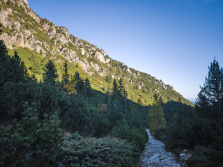 Landscape of Rila Mountain near Malyovitsa peak, Bulgaria