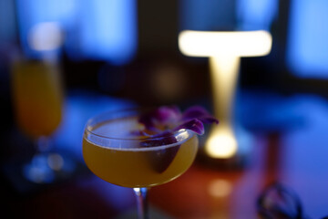 Cocktail at twilight