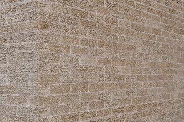 Brick wall corner.