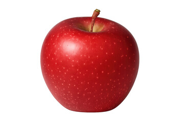 Fresh, ripe red apple isolated on a transparent background, perfect for health, food, or culinary-themed projects