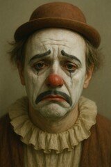 Sad Clown Portrait