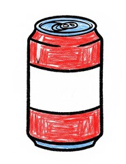 tin can isolated on white