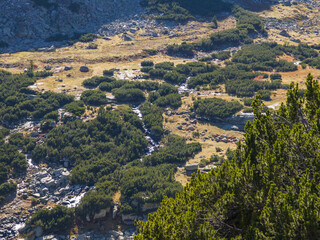 Obraz premium Landscape of Rila Mountain near Malyovitsa peak, Bulgaria