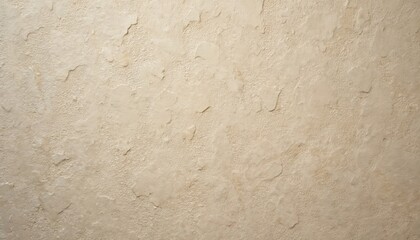 Fototapeta premium Textured cream beige wall surface with rough abstract pattern. Tan material resembles aged paper, concrete, or grunge wallpaper. Offers neutral background for design, construction, or vintage themes.