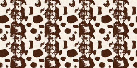 Calm scribble shape minimal shape seamless border pattern. Gender neutral baby nursery natural brown linen banner background. Scandi style sketch doodle wash tape edging trim. 