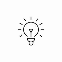 idea light icon sign vector