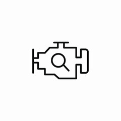 machine search icon sign vector