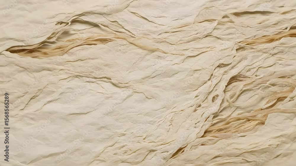Poster beige textured paper macro view of crumpled paper and folds close up abstract background surface det