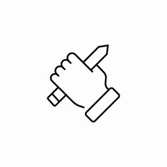 pencil eraser use icon sign vector