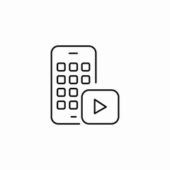 phone media player applications icon sign vector