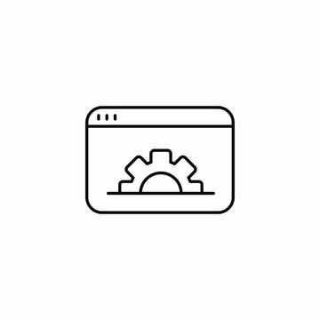 web tag settings icon sign vector