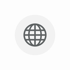 global internet icon sign vector