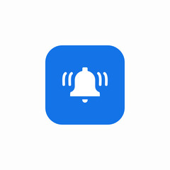 loud bell ring icon sign vector