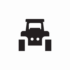tractor vehicle icon sign vector