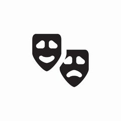 emotion mask icon sign vector