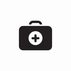 Obraz premium medical kit icon sign vector