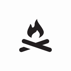 woods burn icon sign vector