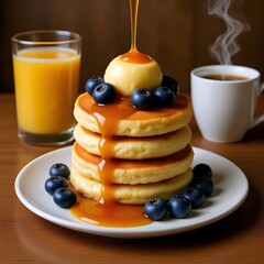 pancakes with honey