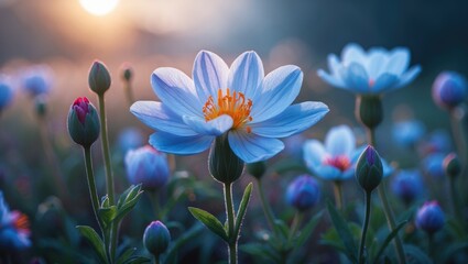 A Beautiful Flower In The Morning
