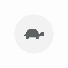 slow turtle icon sign vector