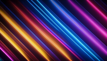 neon background neon blue pink orange and purple lines illuminates a dark black background the vibrant colors and glowing lines add an energetic and modern touch generative ai