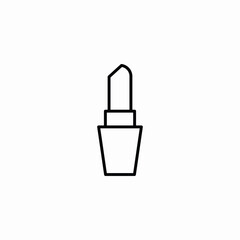 Obraz premium lipstick application icon sign vector