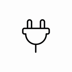 outlet plug icon sign vector