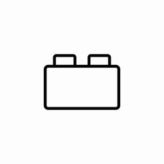 wide battery icon sign vector